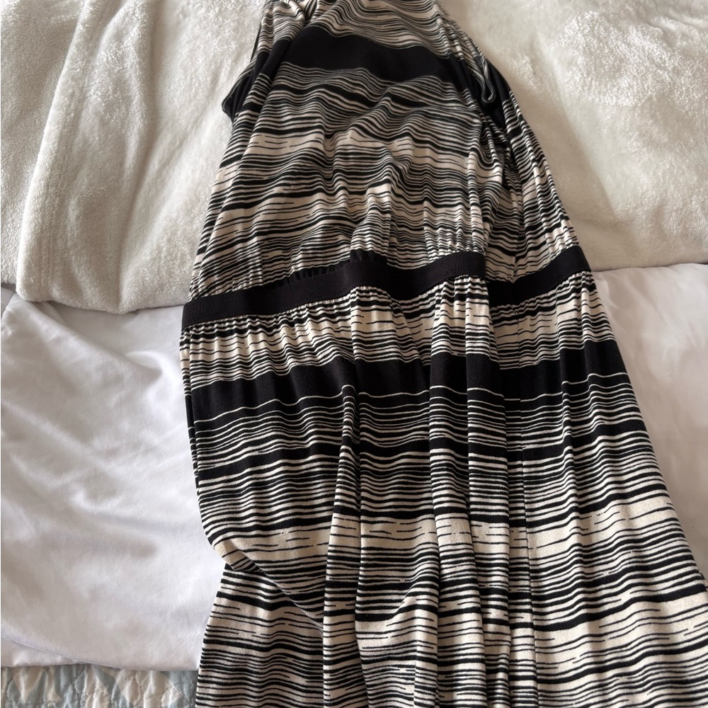 Black and White Striped Dress